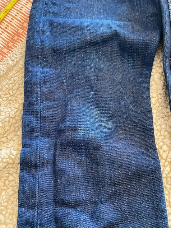 Brave Star Slim Straight Men's Dark Blue Denim Jeans - Picture 15 of 16